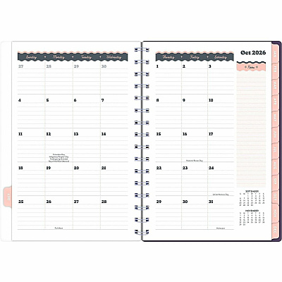 Mead CatCoq Retro Flower Weekly/Monthly Planner (CC02200)