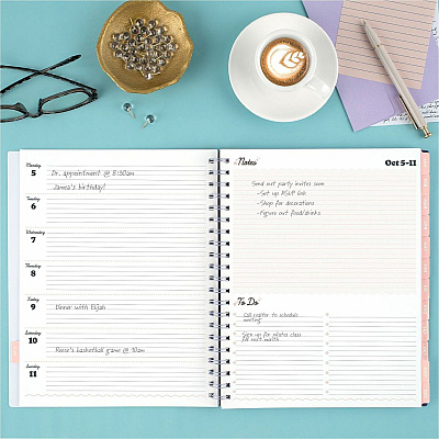 Mead CatCoq Retro Flower Weekly/Monthly Planner (CC02905)
