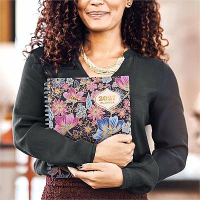 Mead CatCoq Retro Flower Weekly/Monthly Planner (CC02905)