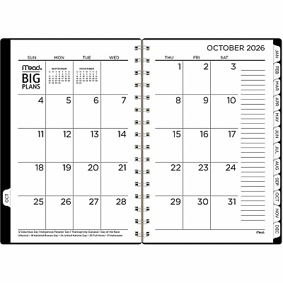 Mead BIG PLANS Weekly/Monthly Planner (CRW43005)