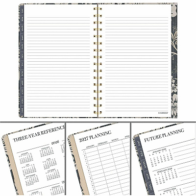 Cambridge Denim Blooms Monthly Planner (1850202)