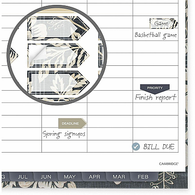 Cambridge Denim Blooms Monthly Planner (1850902)