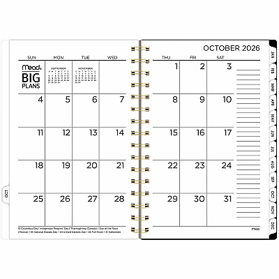 Mead BIG PLANS Tea Part Weekly/Monthly Planner (1834430)