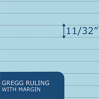 Roaring Spring Enviroshades Gregg-Ruled Steno Book (12284CT)