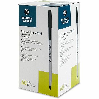 Business Source Ballpoint Stick Pens (37531CT)