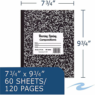 Roaring Spring Tape Bound Composition Notebooks (77505CT)