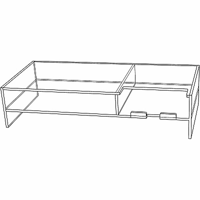 Kantek 2-Tier Acrylic Monitor Stand (AMS340)