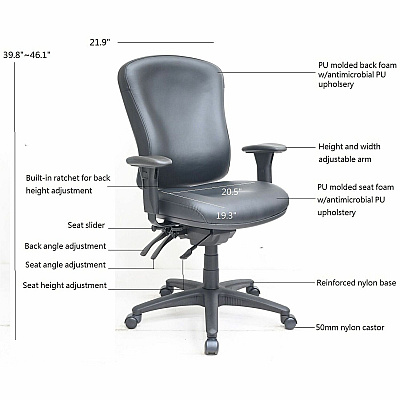 Lorell Accord Series Managerial Task Chair (66154)