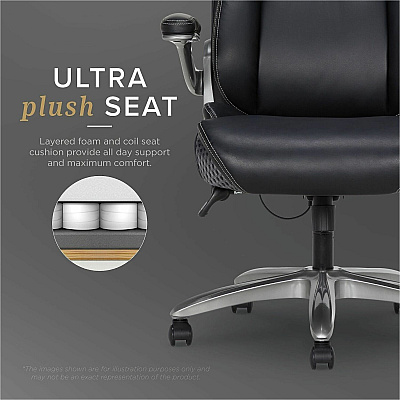 Lorell Lumbar Foam Executive Chair (47923)