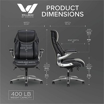 Lorell Lumbar Foam Executive Chair (47923)