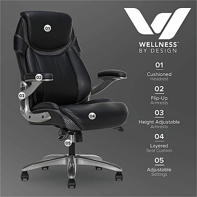 Lorell Lumbar Foam Executive Chair (47923)