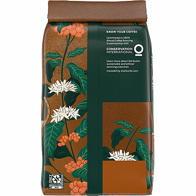 Starbucks Whole Bean Pike Place Roast Whole Bean Coffee (12411946CT)