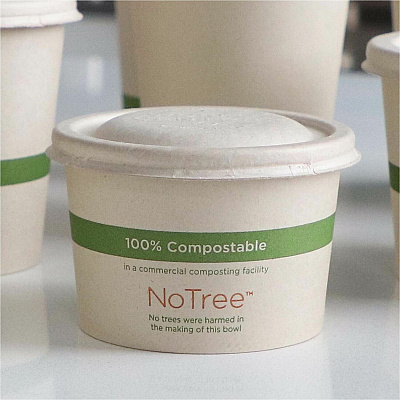 World Centric Compostable Fiber Lids (BOLFB8GNLF)