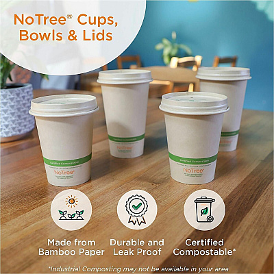 No Tree 46oz Paper Folded Takeout Containers (TONT8W)