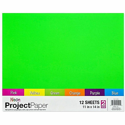 Royal Brites 2-Sided Project Paper Neon Assortment (25401)