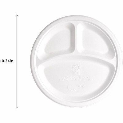 Genuine Joe BPI Certified Compostable Paper Plate (02045)