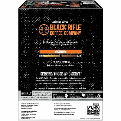 Black Rifle Coffee Company Coffee Company Coffee Company Black Rifle Coffee Company Coffee Company K-Cup Pumpkin Spice Coffee (0844)