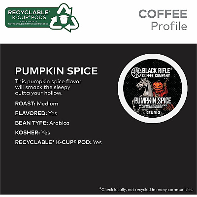 Black Rifle Coffee Company Coffee Company Coffee Company Black Rifle Coffee Company Coffee Company K-Cup Pumpkin Spice Coffee (0844CT)