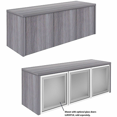 Lorell Essentials Wall-Mounted Hutches with Wood Doors (69635)