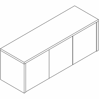 Lorell Essentials Wall-Mounted Hutches with Wood Doors (69635)