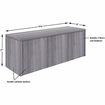 Lorell Essentials Wall-Mounted Hutches with Wood Doors (69635)