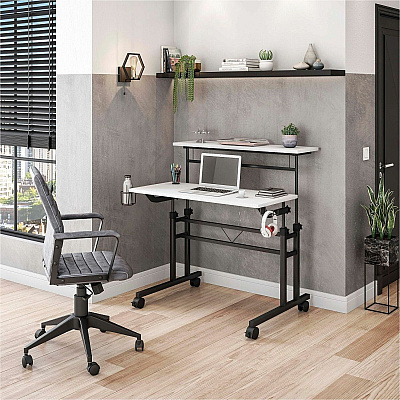 Techni Mobili Rolling Writing Desk (3800SUWHT)