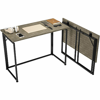 Techni Mobili Space Saving Folding Desk (15FLDGRY)