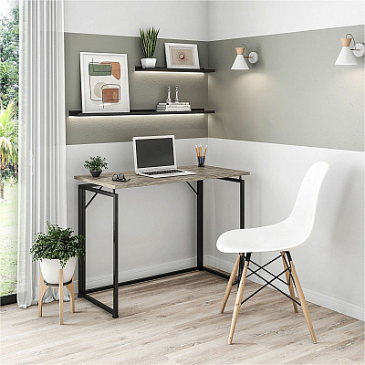 Techni Mobili Space Saving Folding Desk (15FLDGRY)