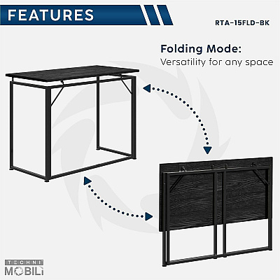 Techni Mobili Space Saving Folding Desk (15FLDBK)