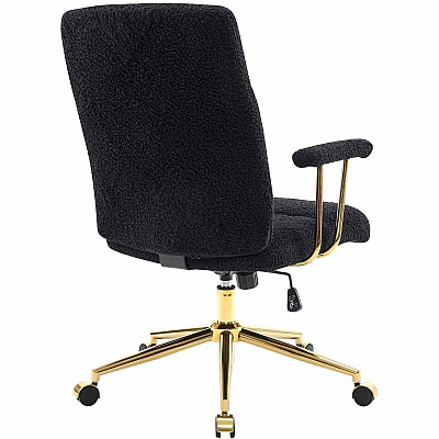 Techni Mobili Textured Boucle Office Chair (3270CBK)