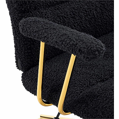 Techni Mobili Textured Boucle Office Chair (3270CBK)