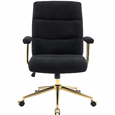 Techni Mobili Textured Boucle Office Chair (3270CBK)