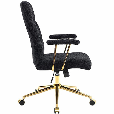 Techni Mobili Textured Boucle Office Chair (3270CBK)