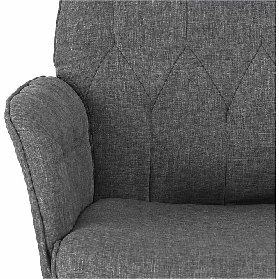 Techni Mobili Modern Upholstered Tufted Chair (2024GRY)