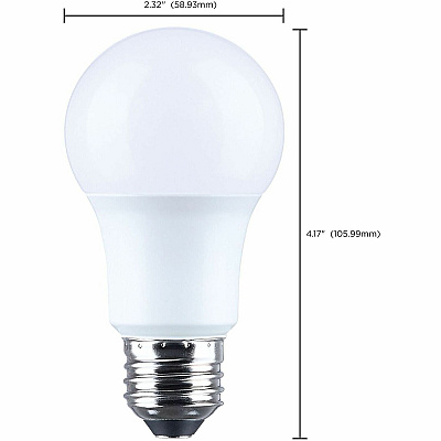 Satco 9.8W A19 LED Frosted Bulbs (S14353)