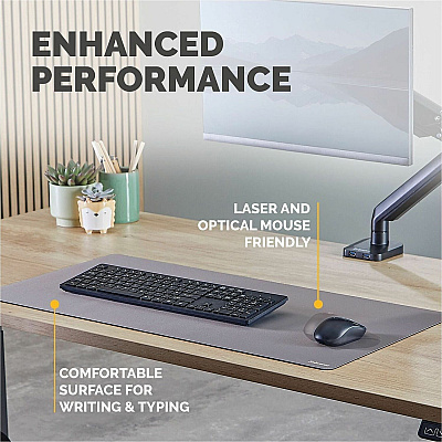Fellowes Breyta Desk Mat - Grey (100145426)