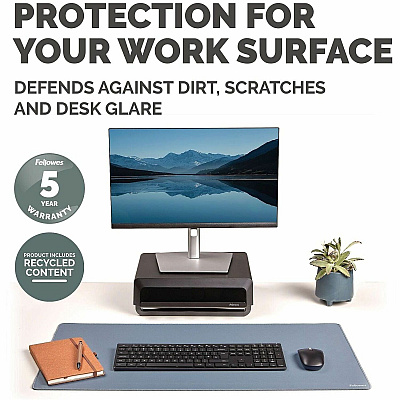 Fellowes Breyta Desk Mat - Blue (100145428)