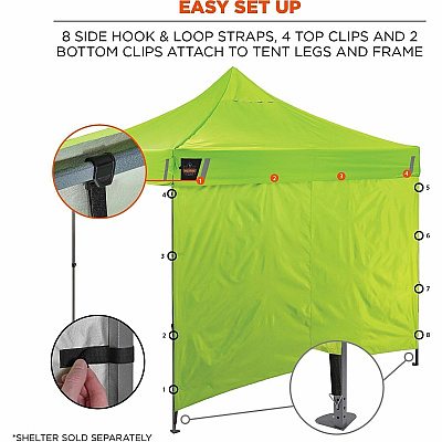 ergodyne SHAX 6058 Pop-Up Tent Sidewall Kit (12971)