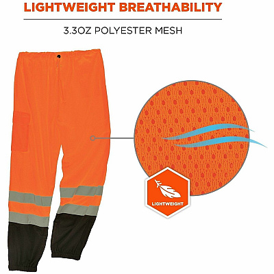 ergodyne GloWear 8910BK Hi-Vis Pants (23933)
