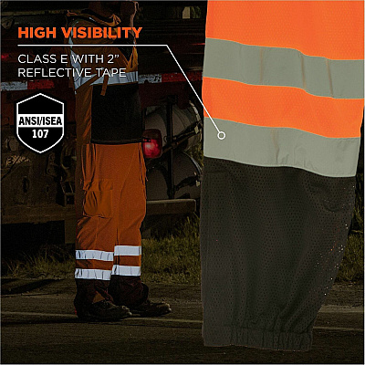 ergodyne GloWear 8910BK Hi-Vis Pants (23933)