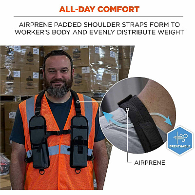 ergodyne Squids 3144 Carrying Case (Holster) Radio - Gray (19255)