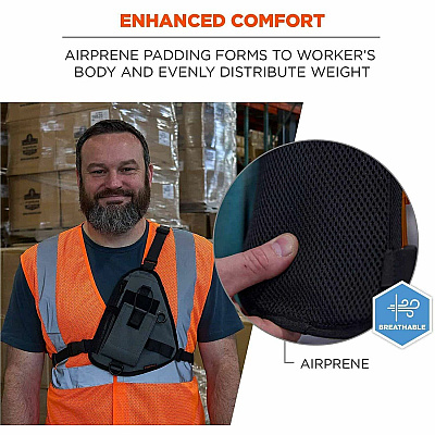 ergodyne Squids 3145 Carrying Case (Holster) Bar Code Scanner - Gray (19256)