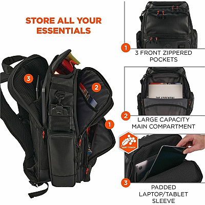 ergodyne Arsenal Carrying Case (Backpack) for 16" Notebook - Black (13046)