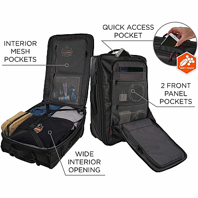 ergodyne Arsenal Travel/Luggage Case (Carry On) Travel - Black (13129)