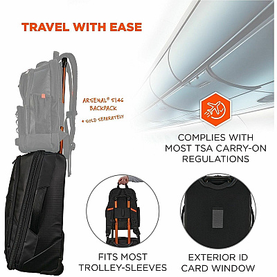 ergodyne Arsenal Travel/Luggage Case (Carry On) Travel - Black (13129)
