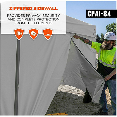 ergodyne Heavy-Duty Pop-Up Tent Enclosed Kit - 10ft x 10ft (12963)