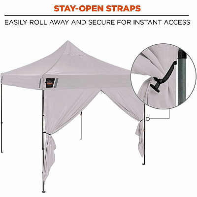 ergodyne Heavy-Duty Pop-Up Tent Enclosed Kit - 10ft x 10ft (12963)