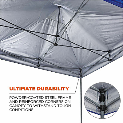 ergodyne Heavy-Duty Pop-Up Tent Enclosed Kit - 10ft x 10ft (12962)