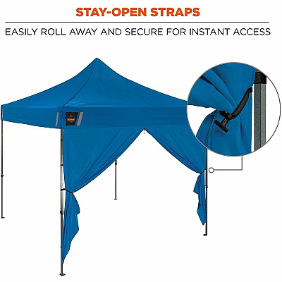ergodyne Heavy-Duty Pop-Up Tent Enclosed Kit - 10ft x 10ft (12962)