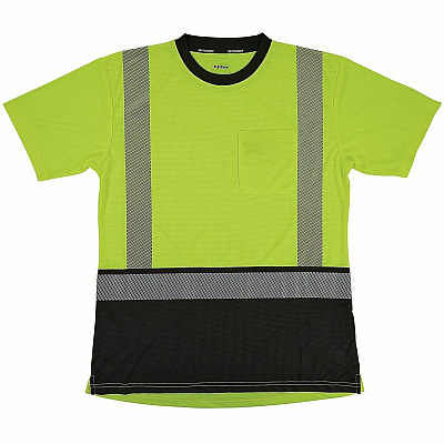 ergodyne Women's Performance Hi-Vis T-Shirt - Type R, Class 2, Black Bottom (22314)